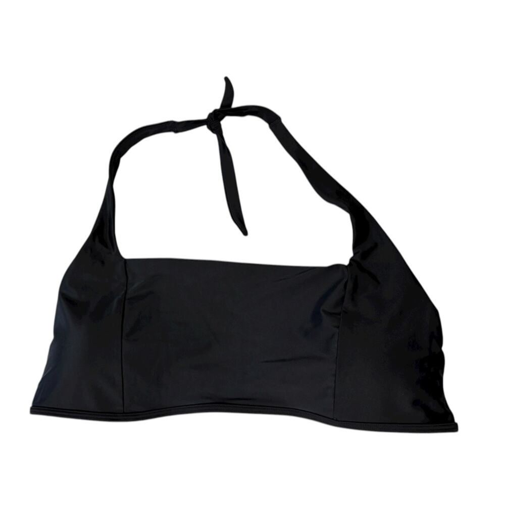 NEW Old Navy Matte Halter Swim Top in Black - Size XXL